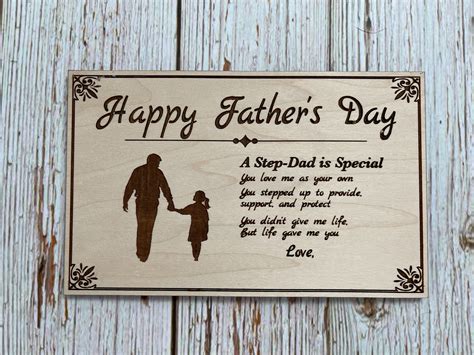 happy fathers day step dad sign etsy australia