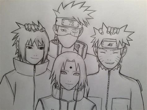 Team Kakashi By Jainanaberrie On Deviantart Kakashi Drawing Naruto