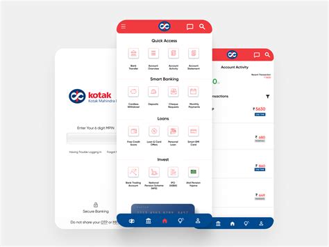 Kotak Mahindra Bank App Redesign By Saaz Js On Dribbble