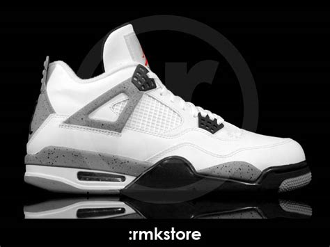 Great savings & free delivery / collection on many items. Wake'N'Lace: Air Jordan Retro 4 - White/Black-Tech Grey