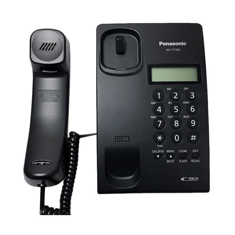 Jual Panasonic Kx T7703 Single Line Telephone With Lcd Hitam Di