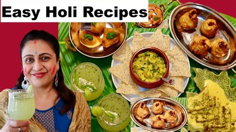 Holi Special Recipes Instant Holi Snacks Drinks And Sweets Easy Holi