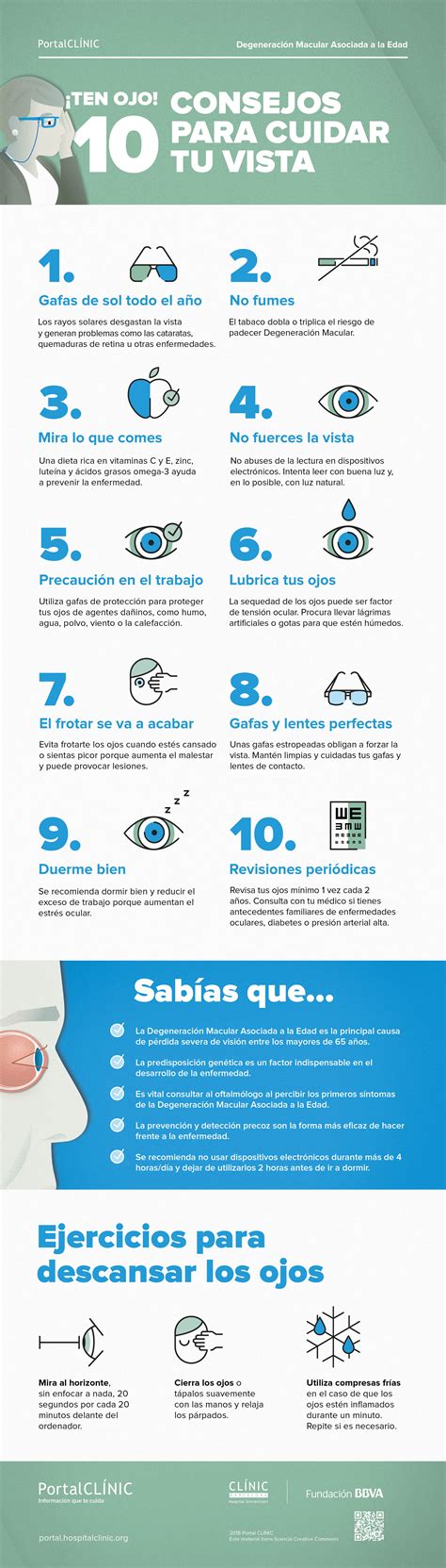 Diez consejos para el cuidado de tus ojos Hospital Clínic Barcelona