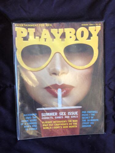 Vintage August 1982 Playboy Magazine Cathy St George Playmate Month