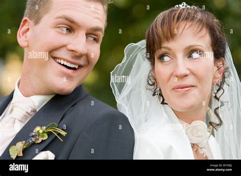 Bride And Bridegroom At Marriage Stock Photo Alamy