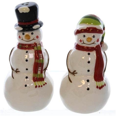 Snowman Salt And Pepper Shakers Christmas Wikii