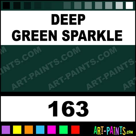 Deep Green Sparkle Decorative Fabric Textile Paints 163 Deep Green
