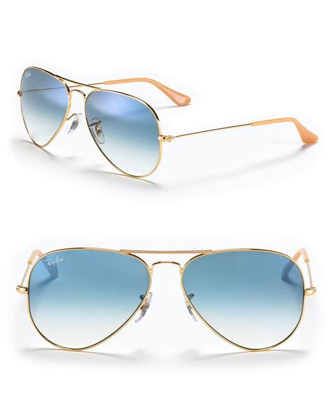 Ray Ban 58mm In Gold For Men Goldblue Lyst
