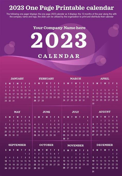 2023 One Page Printable Holiday List Calendar Presentation Report Vrogue
