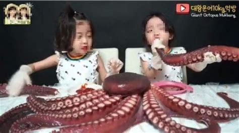 YouTube Channel Under Fire After Six Year Old Twins Release Mukbang Video Eating A Large Octopus