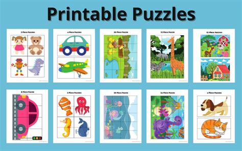 Free Printable 4 Piece Puzzles For Kids The Activity Mom Free