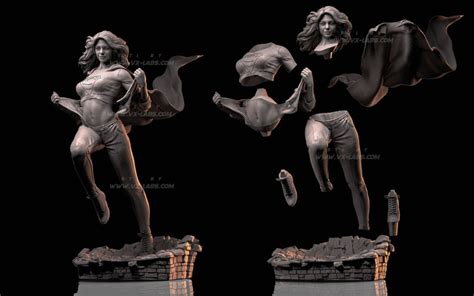 Supergirl Sfw And Nsfw D Stl Digital Figure File Format Etsy