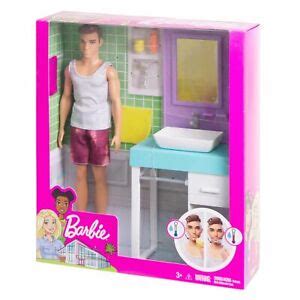 Barbie Shaving Ken Doll With Bathroom Themed Playset EBay