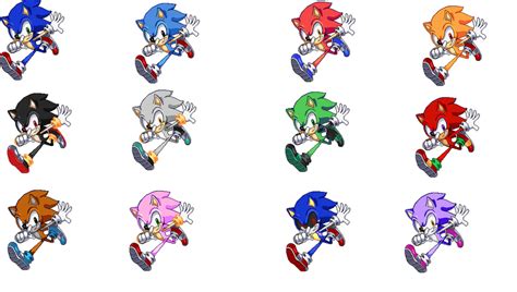 Super Smash Flash 2 Sonic Color Swaps Ideas By Yodeadpool On Deviantart