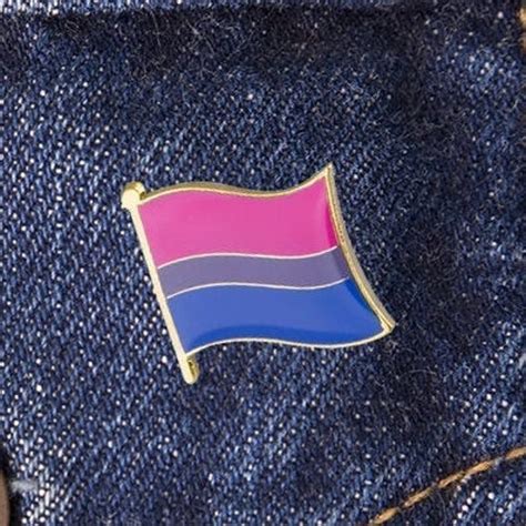 Bisexual Pride Pin Bi Pride Flag Pin Bisexual Accessories Etsy