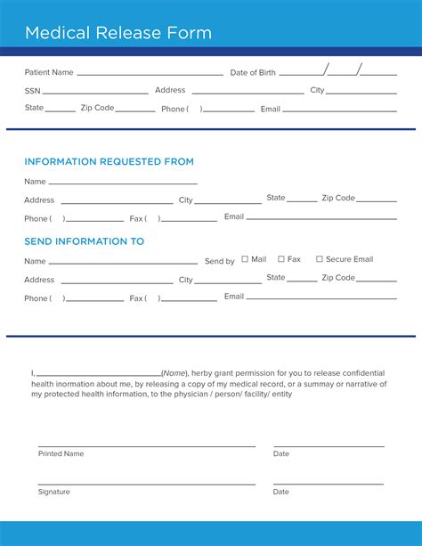If you have questions, please call your insurance representative. Free Medical Release Form Template | CareCloud Continuum