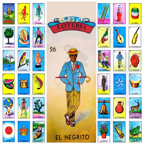 Loteria El Negrito Digital File Etsy