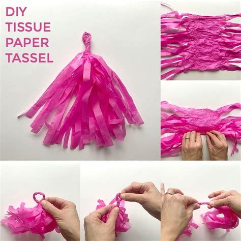 Easy Easter Tissue Paper Tassel Garland Satsuma Designs Tassle