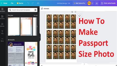 How To Make Passport Size Photos Without Photoshop Using Canva