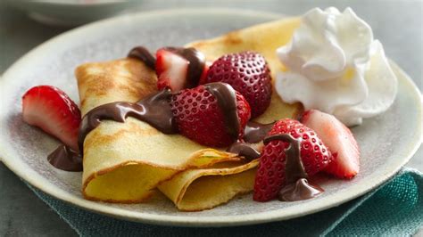 Strawberries And Chocolate Sugar Cookie Crepes Recipe