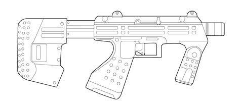 How To Draw Halo 4 Guns Sketch Coloring Page