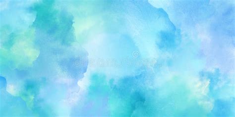 Delicate Blue Abstract Watercolor Background Watercolor Texture And
