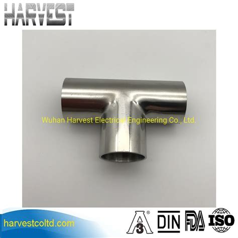 Customized Stainless Steel Pipe Fittings Sanitary Fittings Equal Dn25