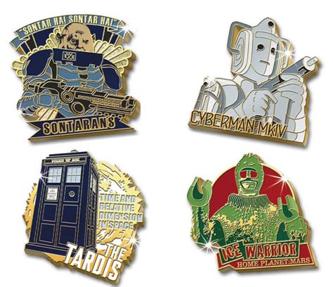 The Danbury Mint Doctor Who Pin Collection Merchandise Guide The