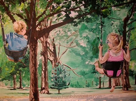Swinging Canvas Painting