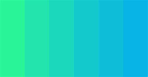 Blue Green Gradient Color Scheme Blue