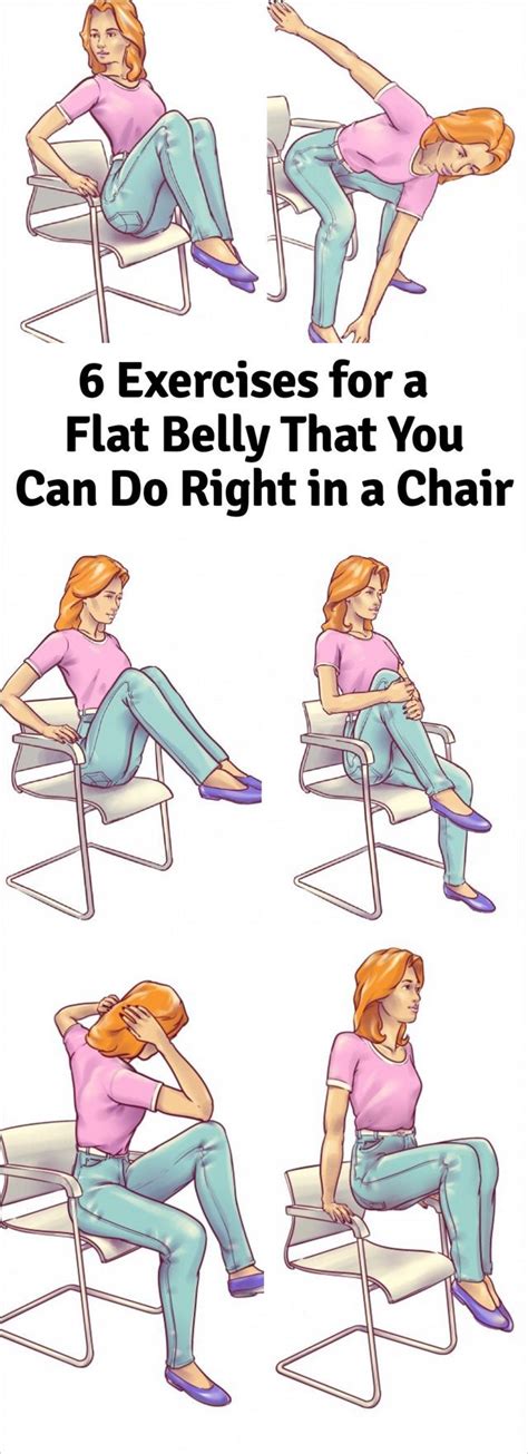 6 Exercises For A Flat Belly That You Can Do Right In A Chair Posted