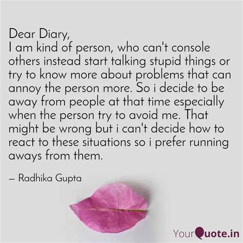 Dear Diary I Am Kind Of Quotes And Writings By Anamika Bansal