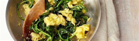 Recipe Of The Month Watercress With Garlic And Scrambled Eggs