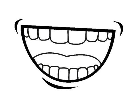 mouth coloring page mouth clipart coloring pages printable coloring pages