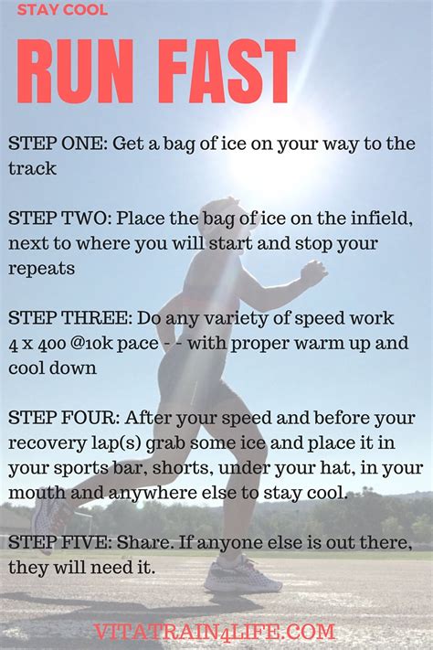Run Fast And Stay Cool 6 Speed Workouts For Runners Vitatrain4life
