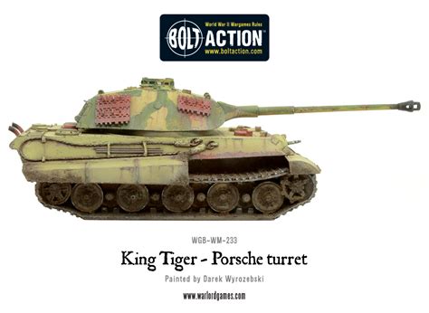 New King Tiger Porsche Turret Warlord Games