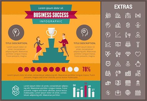 Premium Vector Business Success Infographic Template And Elements
