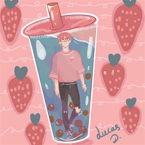 Menjamurnya tren minuman ngehits boba tea atau bubble tea sejatinya bisa kamu manfaatkan untuk tea wallpaper kawaii wallpaper wallpaper iphone cute easy doodles drawings cute food. Jungwoo bubble tea drawing! | NCT (엔시티) Amino