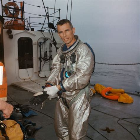 Humanoidhistory Gemini 9 Astronaut Gene Cernan During Water Egress