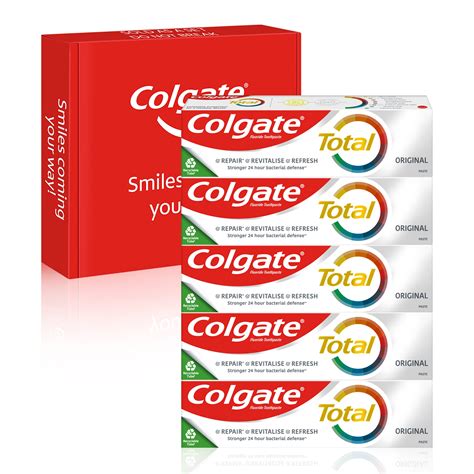 Buy Colgate Total Original Toothpaste Multipack 5x100ml 24 Hour