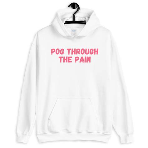 Tommyinnit Hoodie Pog Through The Pain Tommyinnit Quotes Etsy