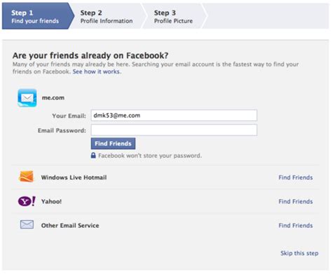 You can also use facebook's friend finder or browser to make. Dino Dave's: Making a Facebook Profile, made easy!!