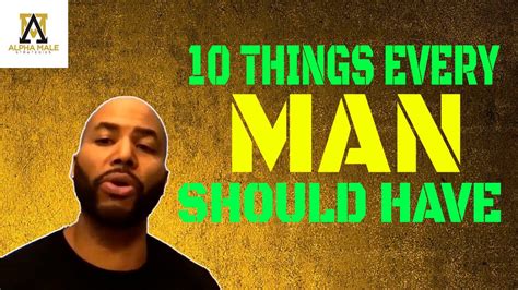 10 Things Every Man Should Have Alpha Male Strategies Ams Youtube
