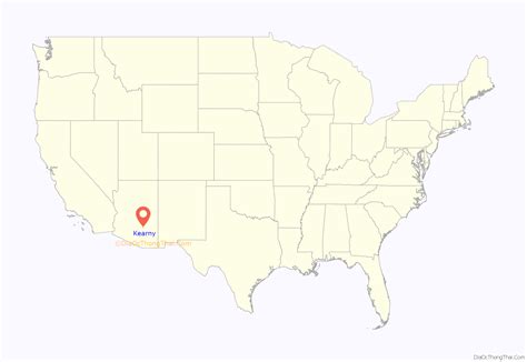 Map Of Kearny Town Arizona
