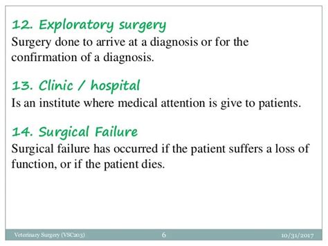 Surgical Terms And Reasons For Surgery