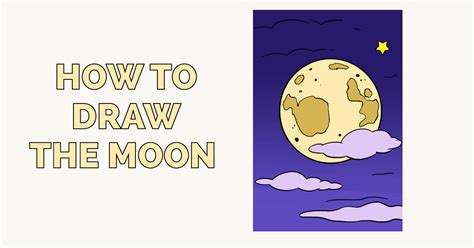 How To Draw The Moon Really Easy Drawing Tutorial