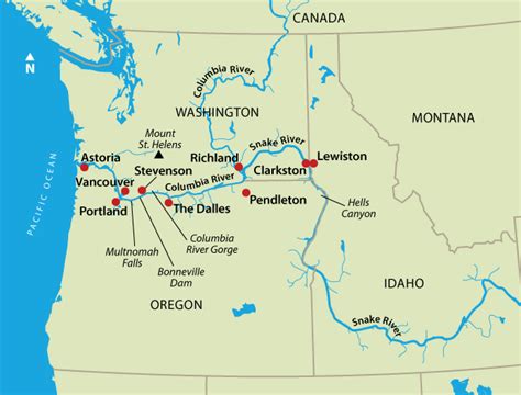 Upper Columbia River Map