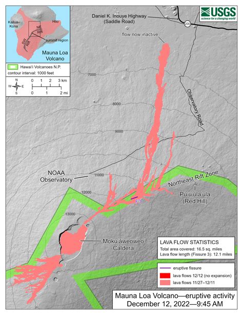 2022 Eruption Of Mauna Loa Hawaiʻi Volcanoes National Park Us