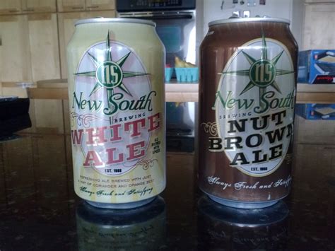New South Brewing White Ale And Nut Brown Ale