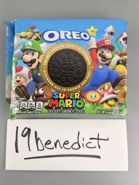 Sealed Super Mario X Oreo Chocolate Sandwich Cookies Limited Edition